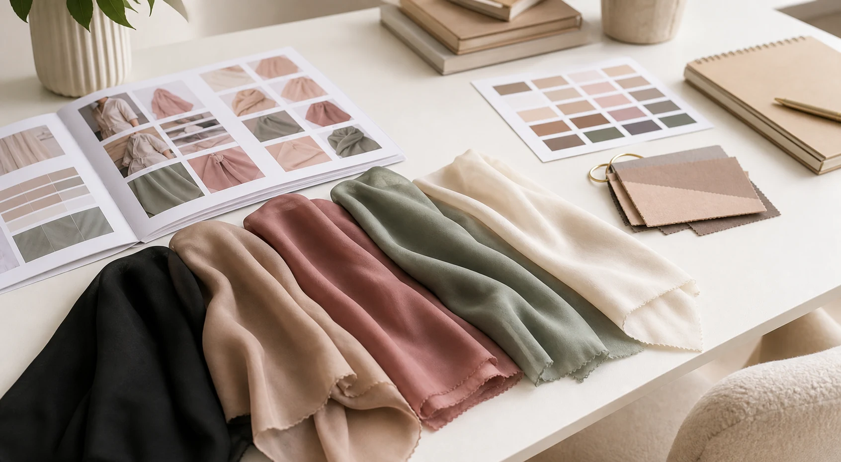 NoorSilk blog articles about hijab fabrics and sourcing