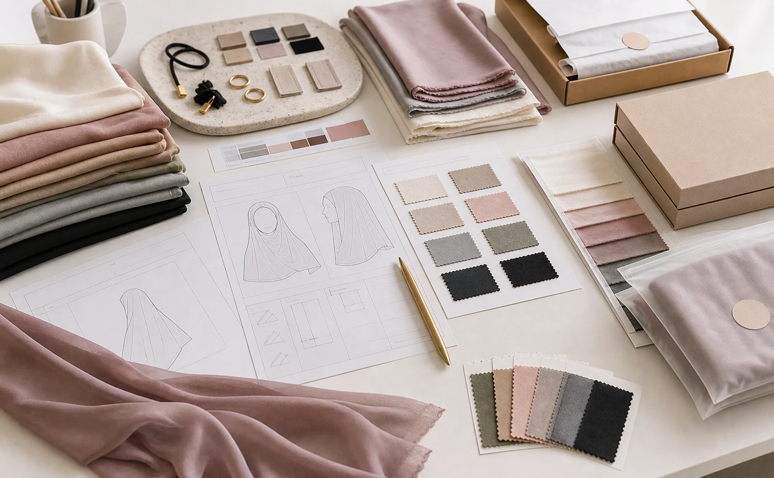 OEM hijab sample development process