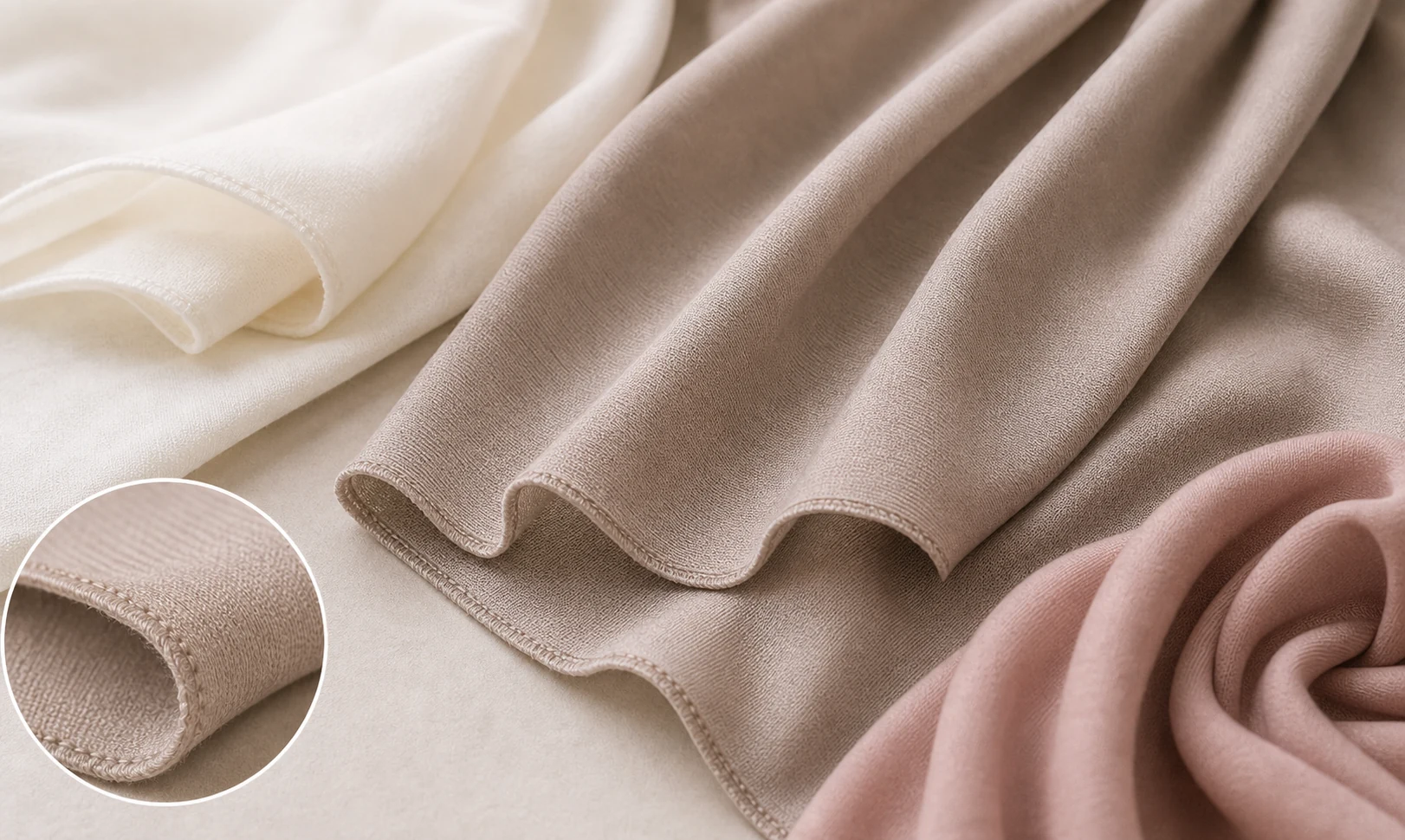 Modal fabric detail for Plain Modal Hijab NS-M001