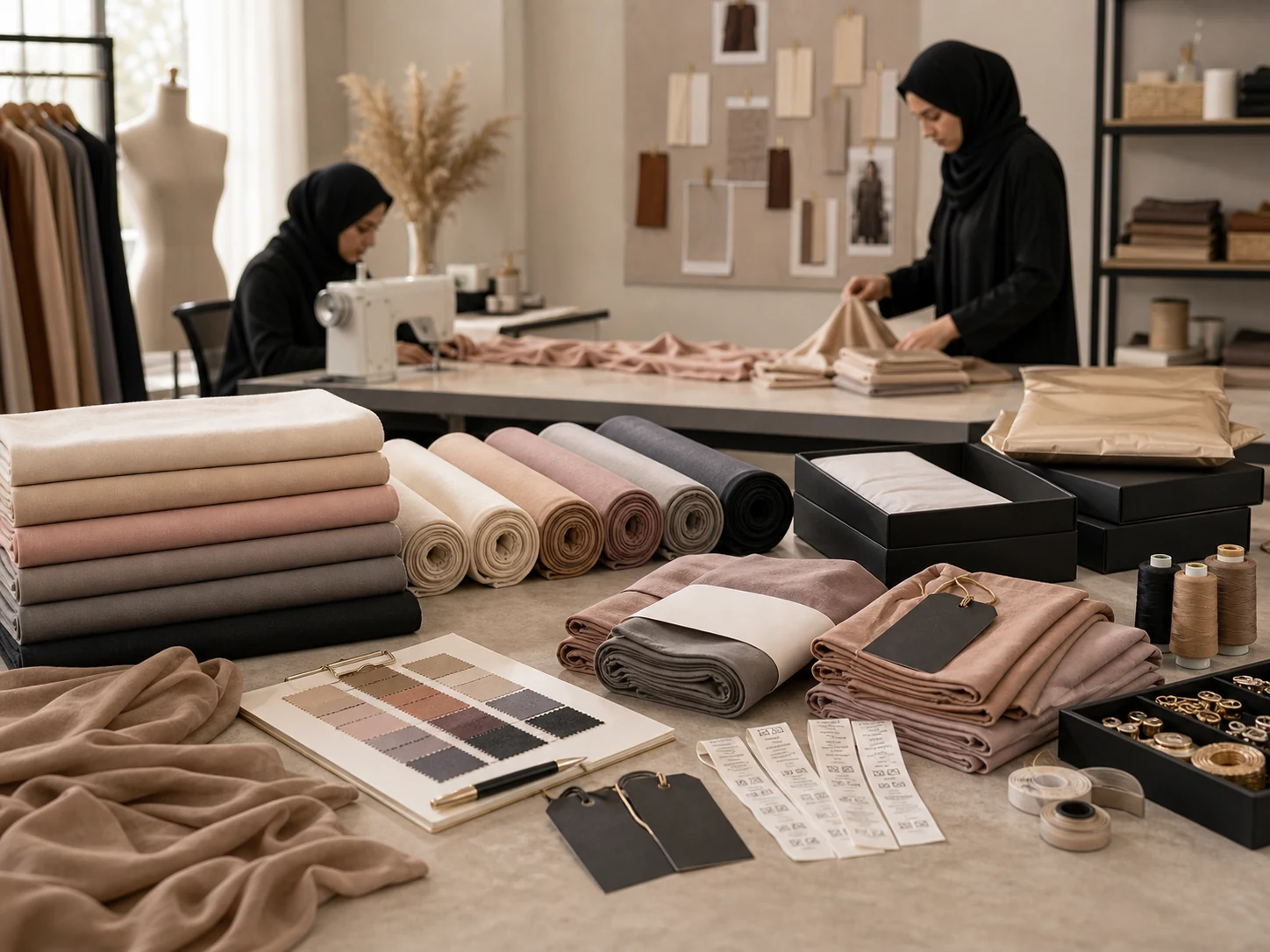 OEM hijab manufacturing and private label production