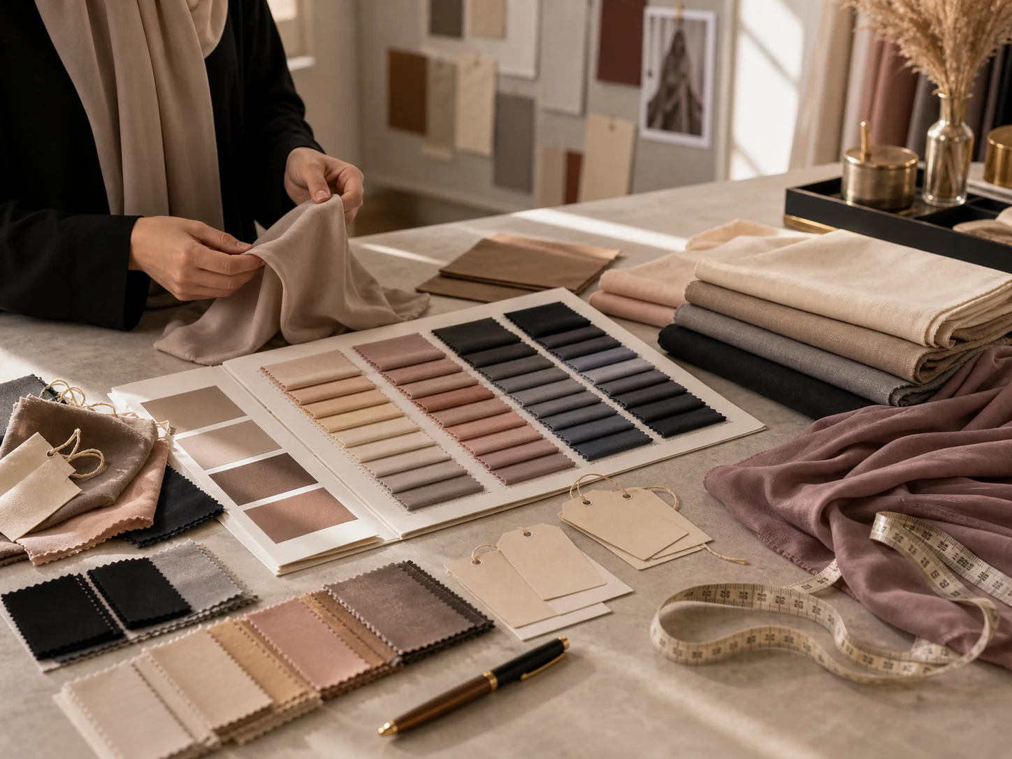 Premium hijab product development and fabric selection