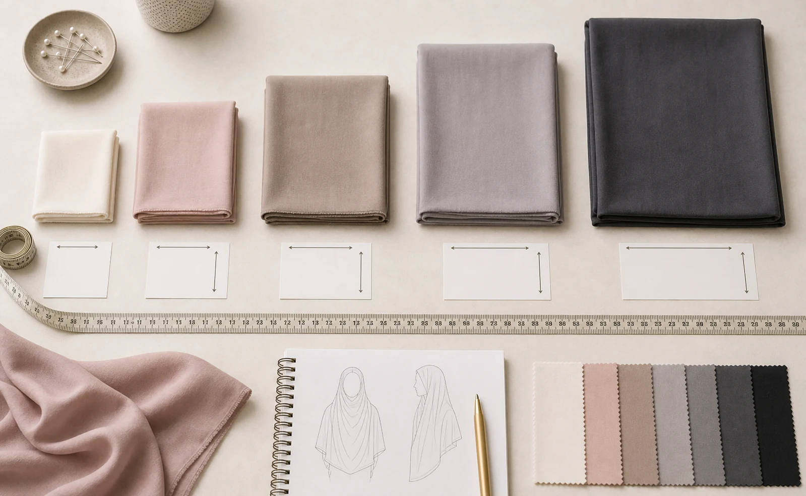 Hijab size guide for different styles