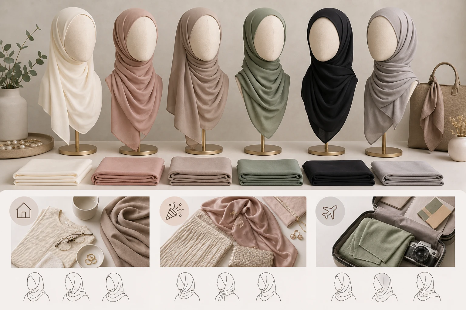 Hijab styling use cases for daily occasion and premium wear