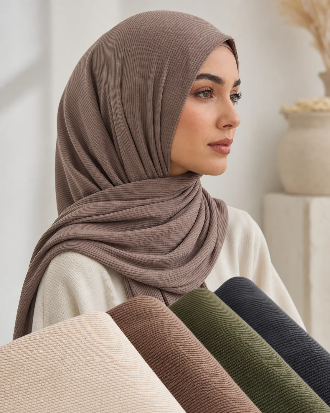 Ribbed Modal Hijab