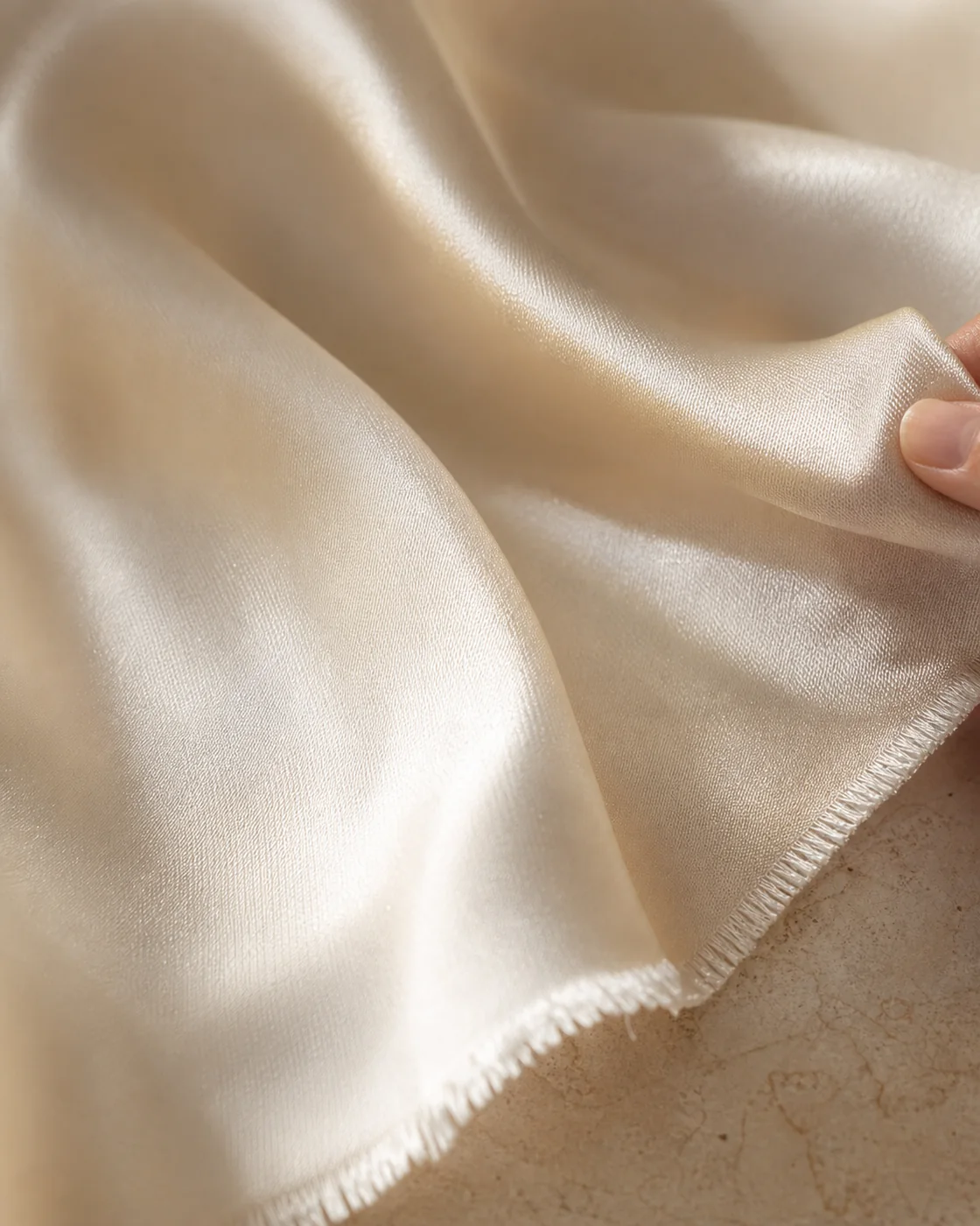 Texture de tissu en soie naturelle
