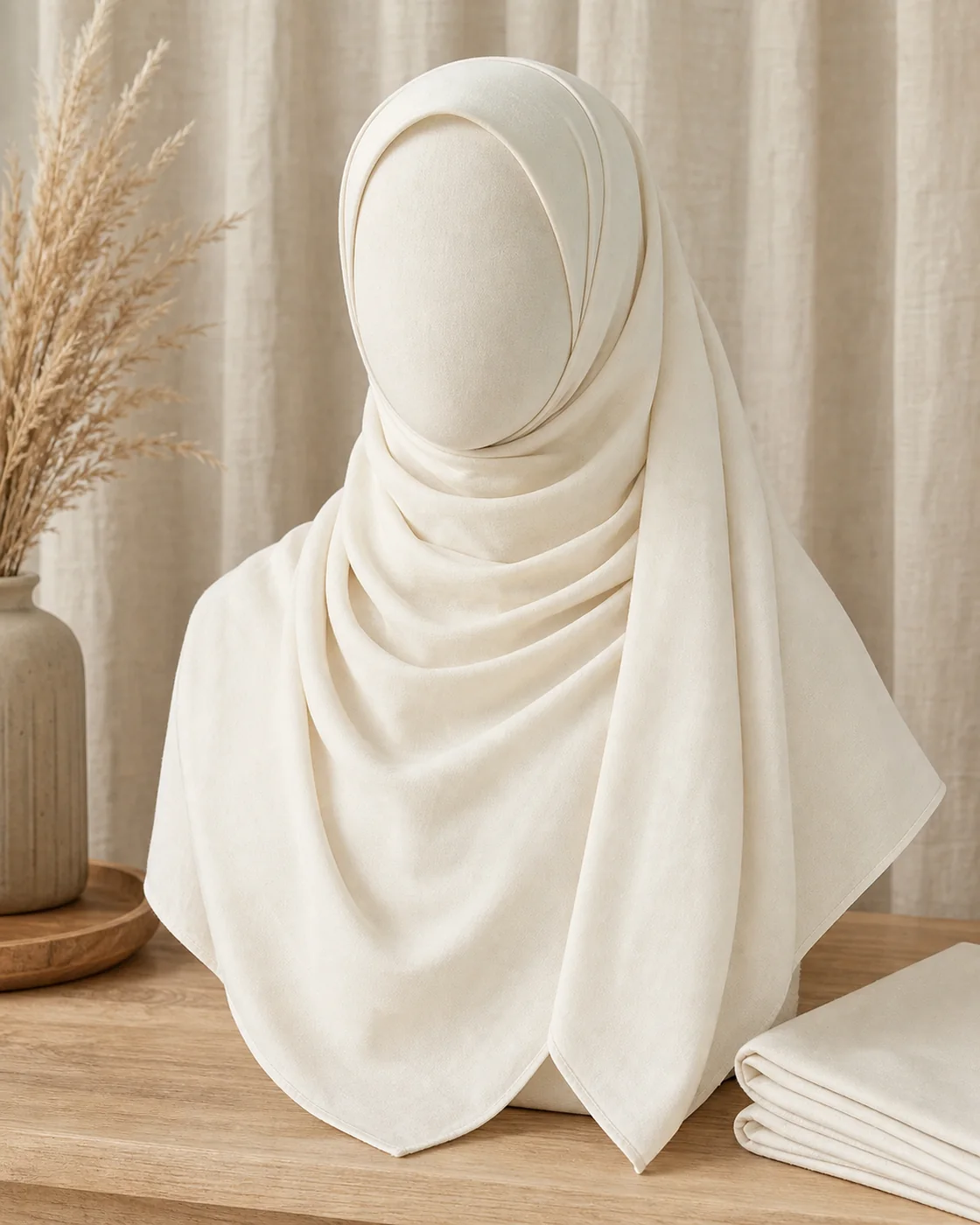 Hijab en coton uni NS-CT001