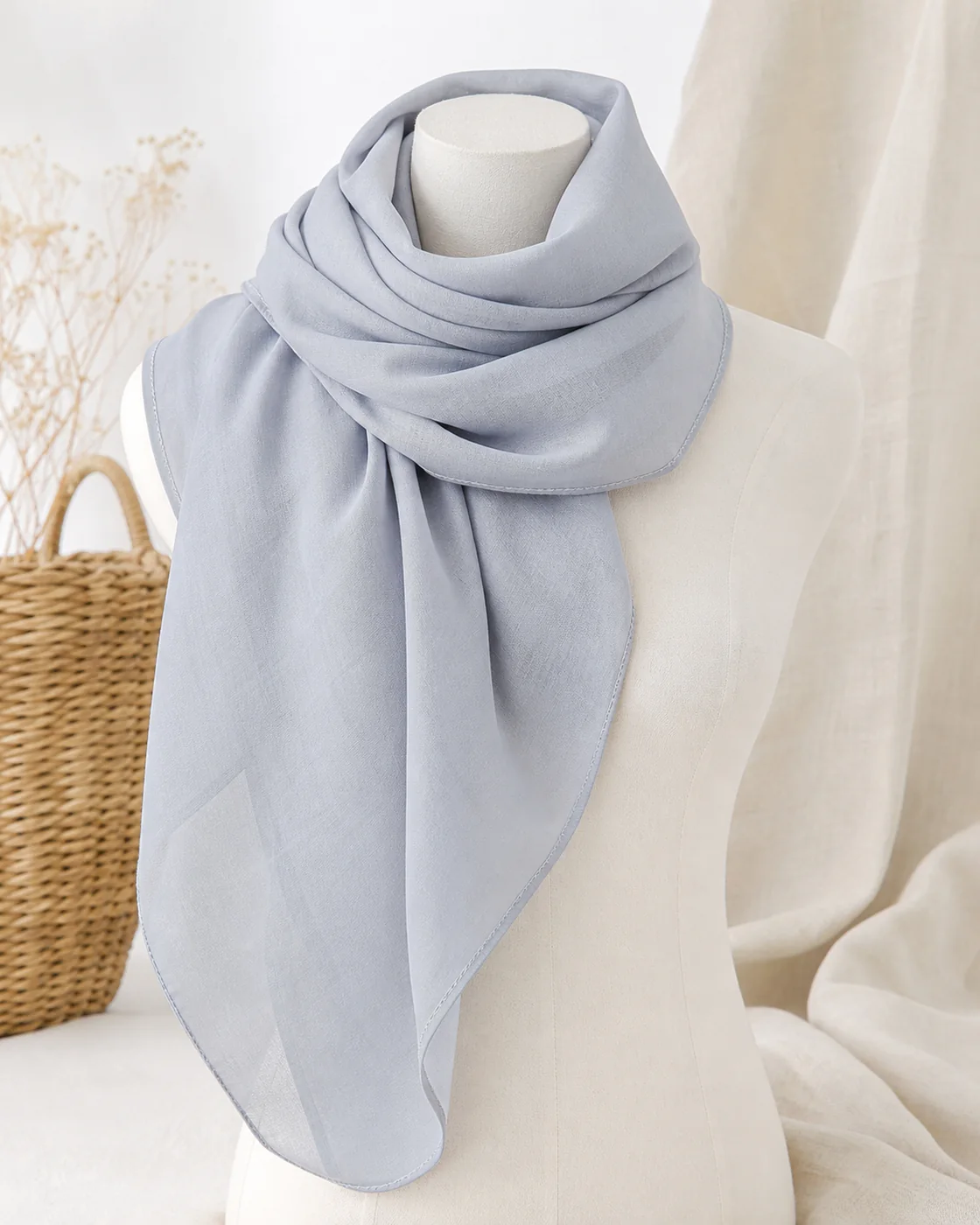 Hijab en voile de coton NS-CT002