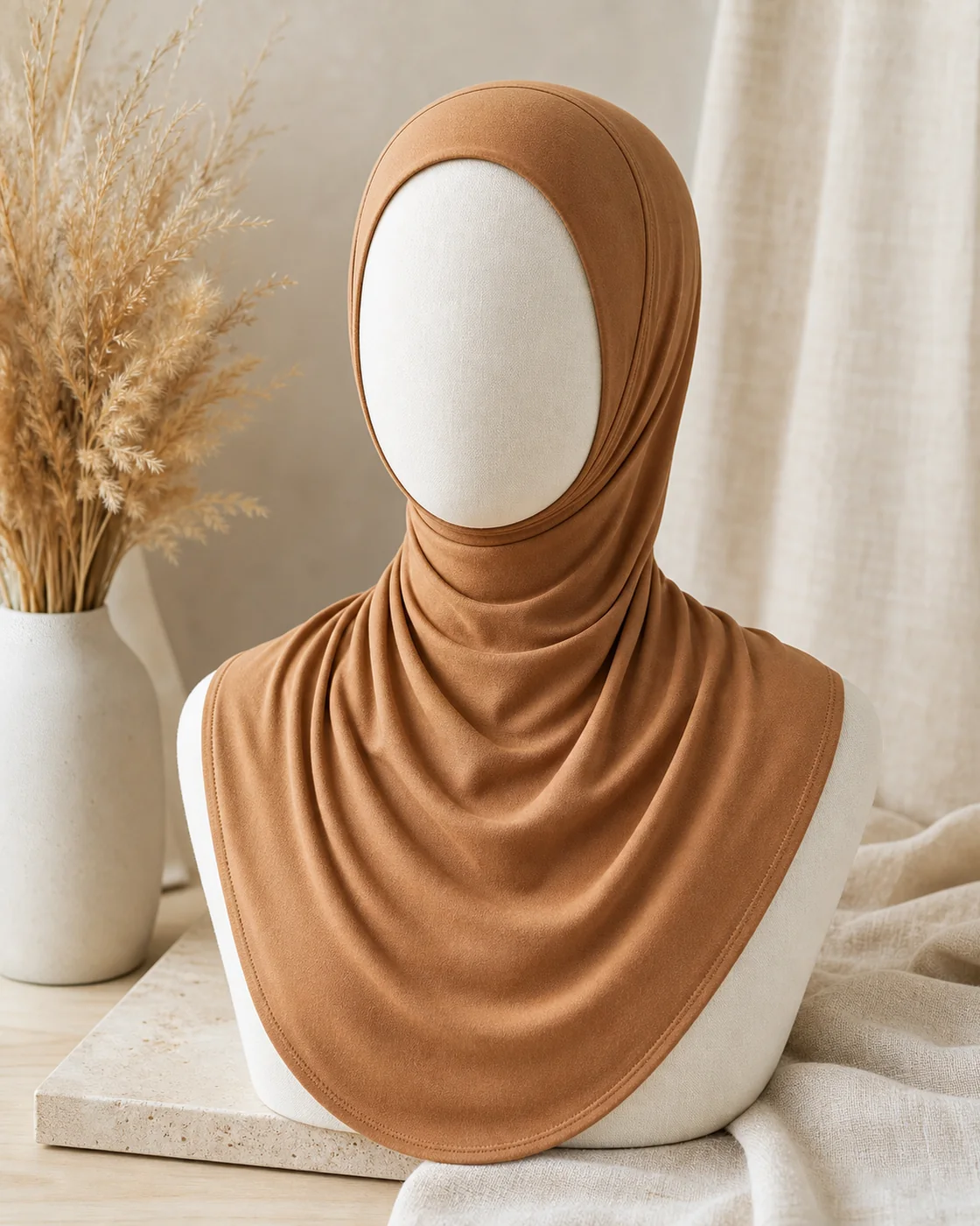 Hijab en jersey sans épingle NS-J005