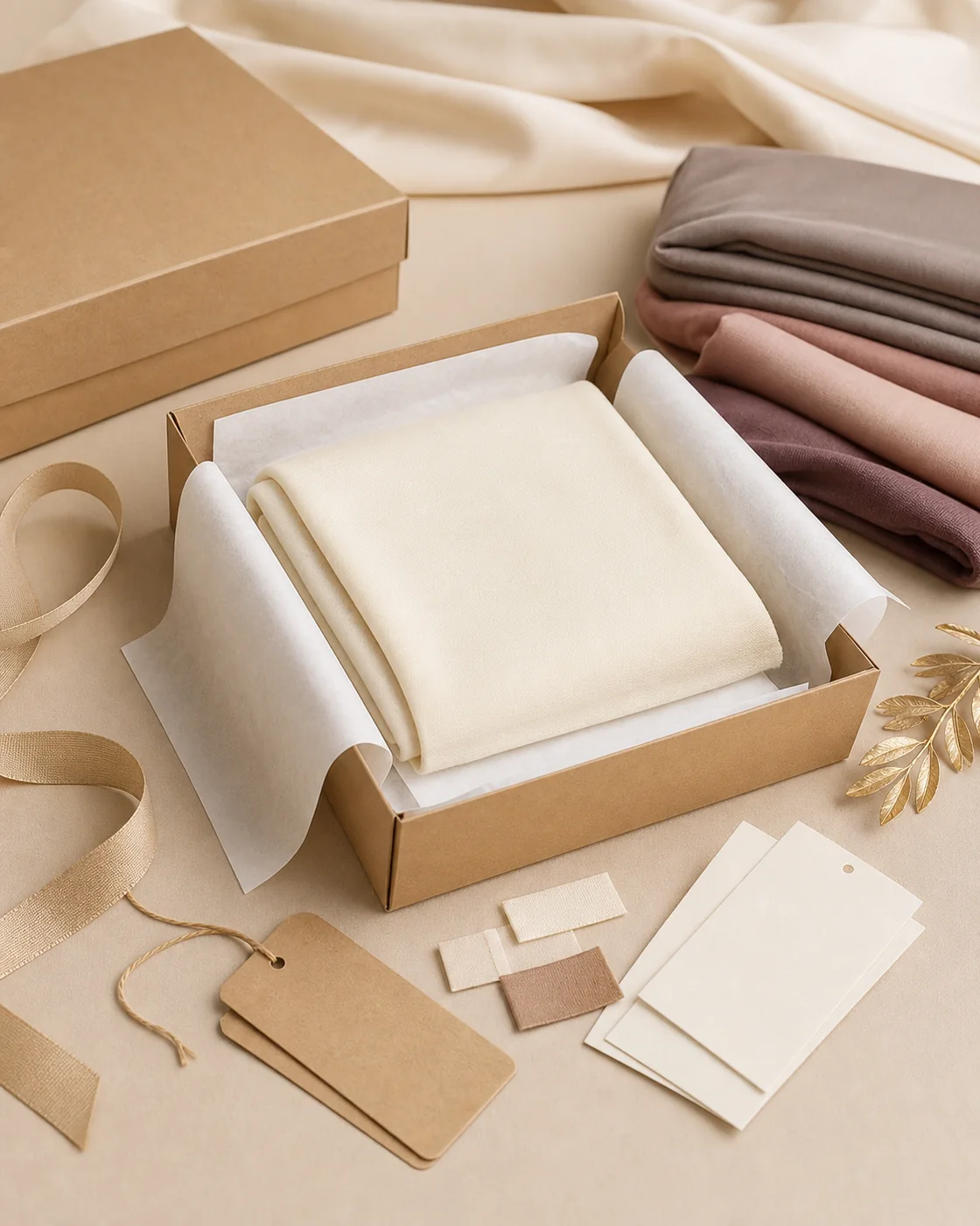 حجاب مودال سادة NS-M001 private label packaging
