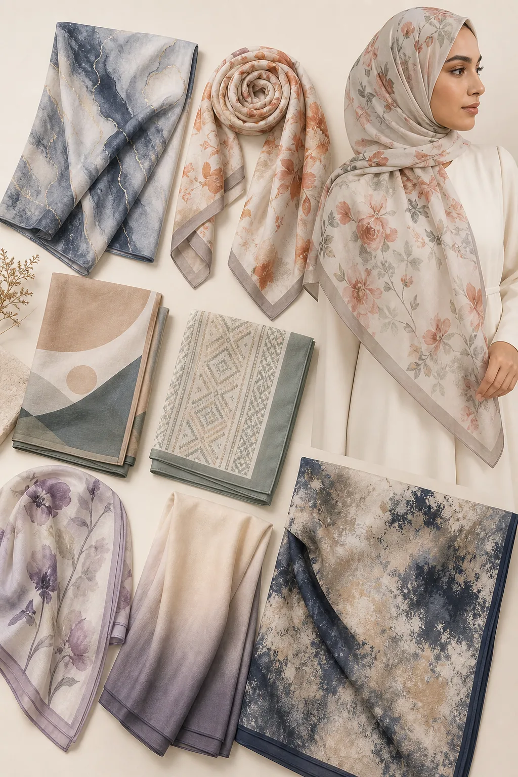 Printed hijab wholesale collection