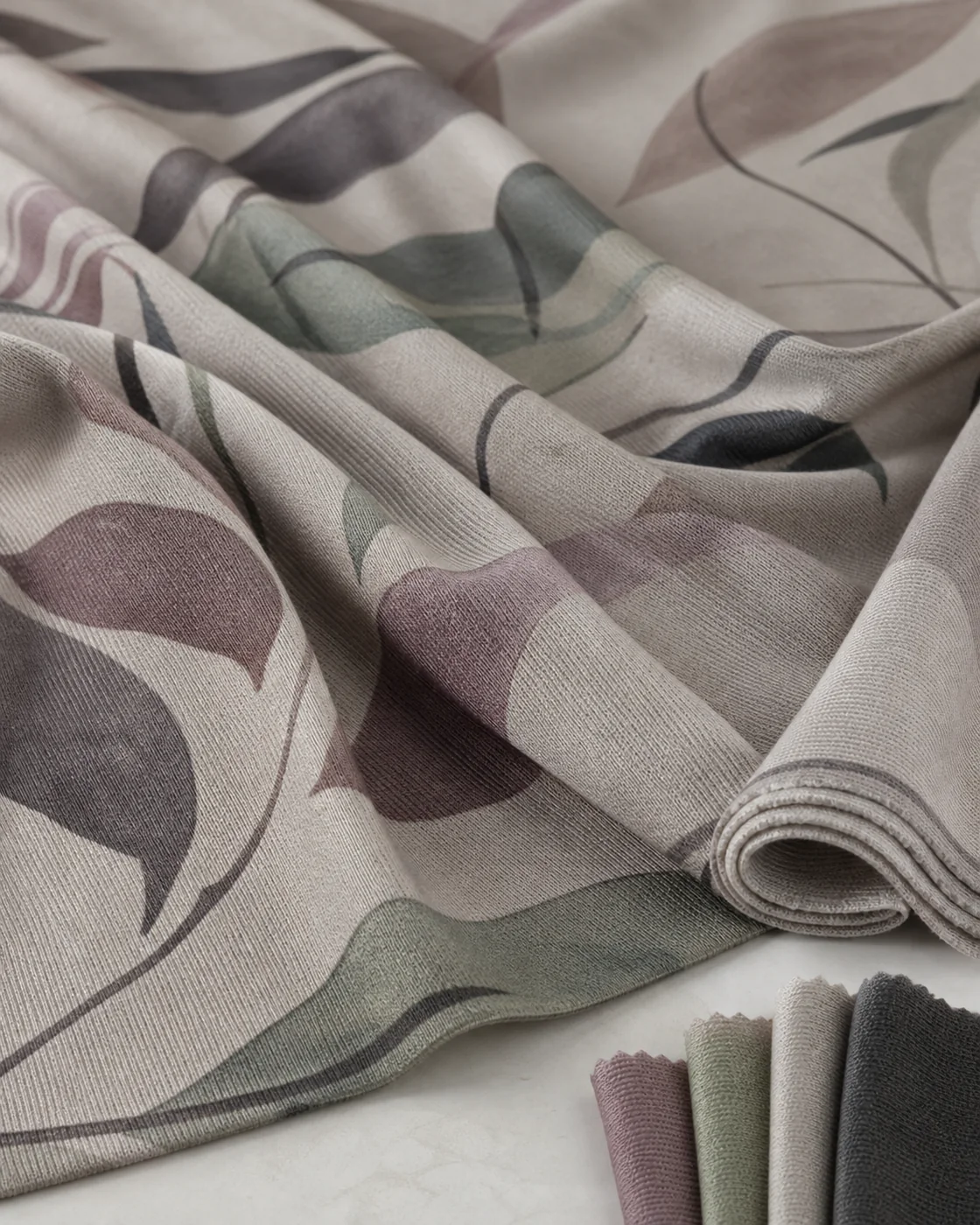 Tissu en jersey imprimé