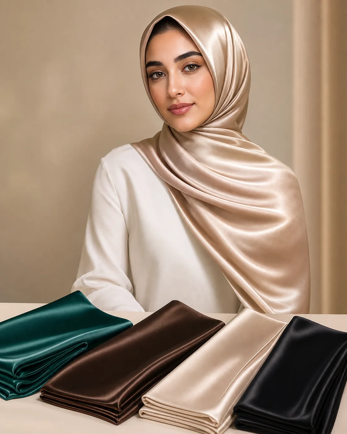 حجاب ساتان حريري