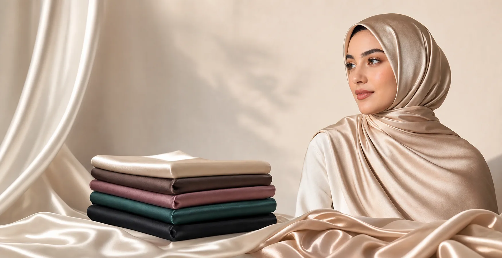 NoorSilk luxury silk hijab products